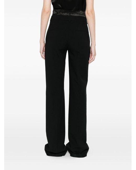 Via Masini 80 Black Trousers Cotton
