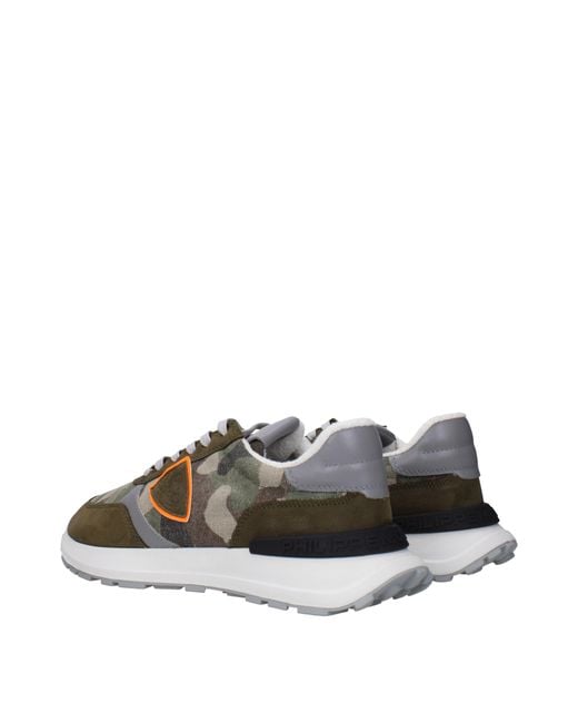 Philippe Model Green Sneakers Antibes Fabric for men