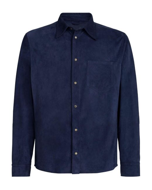 Brunello Cucinelli Hemd Mit Brusttasche in Blue für Herren