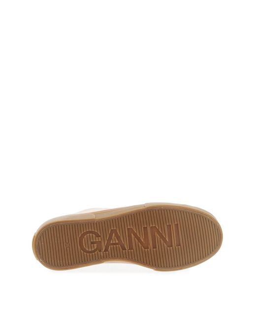 Ganni Classic Low Top Sneaker in het White