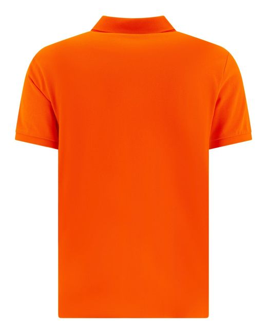 Polo Ralph Lauren Orange Pique Polo Shirt for men