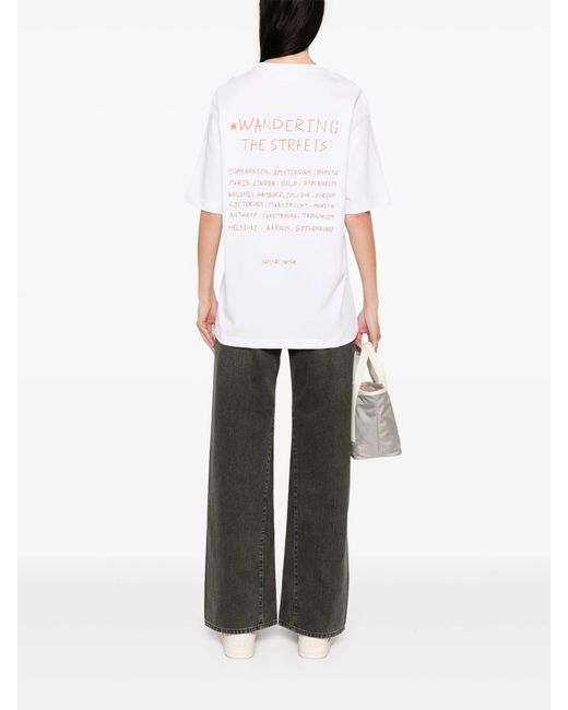 Samsøe & Samsøe White Sawandering T-Shirt