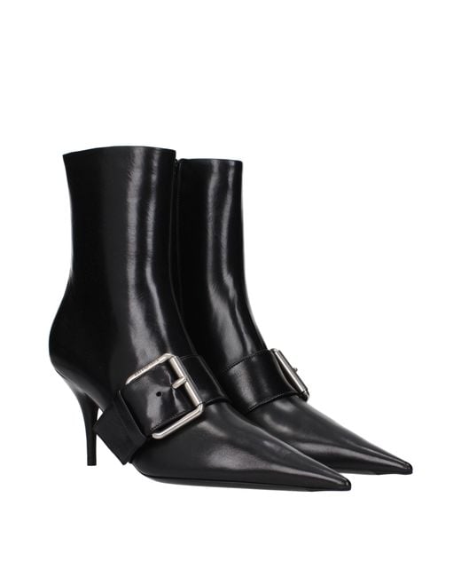 Balenciaga Black Leather Boots