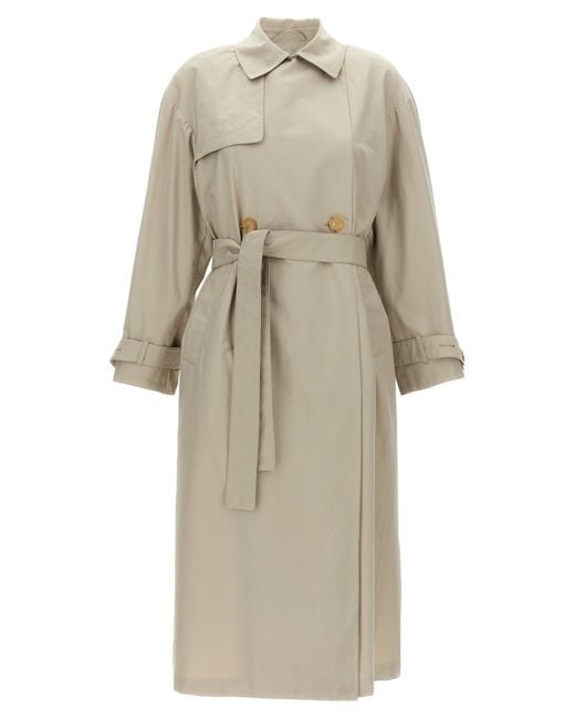 Max Mara Natural 'Strench' Trench Coat