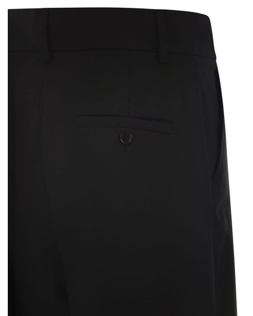 Weekend by Maxmara Black Weekend Max Mara Visivo Wool Palazzo Trousers