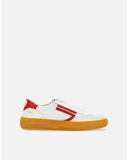 PURAAI Polly 4.05 Umweltfreundliche Weiße Sneakers in Orange für Herren