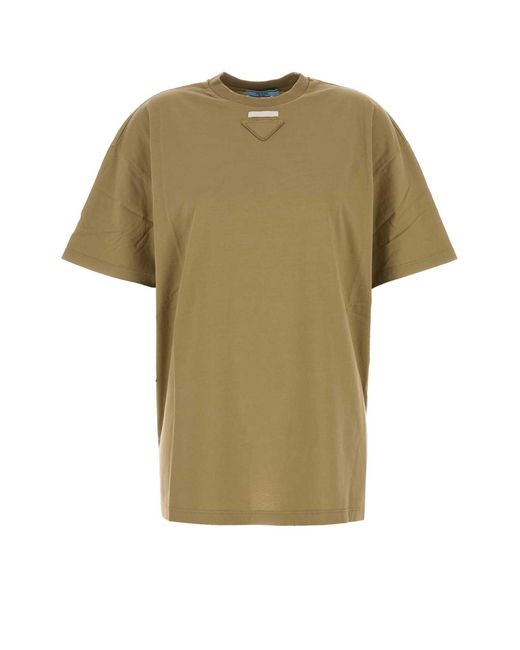 Prada Green Sage Jersey T-Shirt