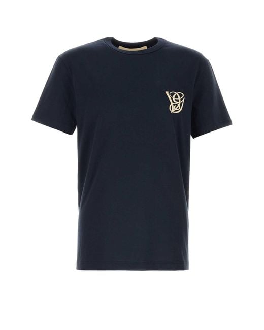 Valentino Garavani Black Cotton T-Shirt for men