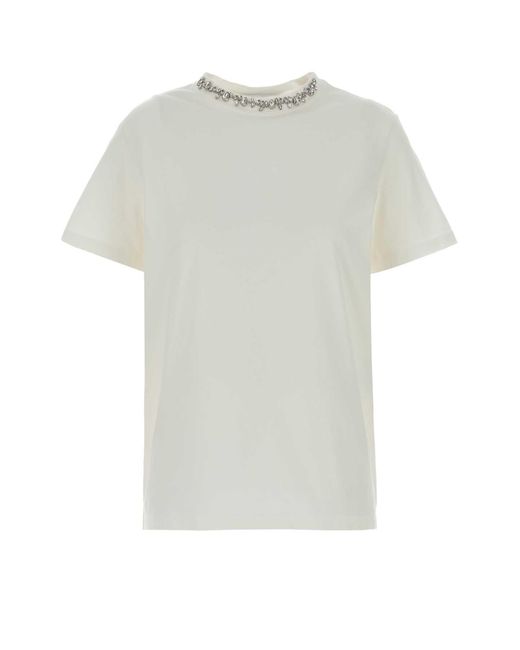 Golden Goose Deluxe Brand White Deluxe Brand Cotton T-Shirt