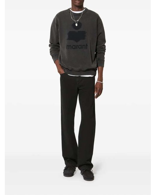 Isabel Marant Black Mikoy Printed Sweatshirt