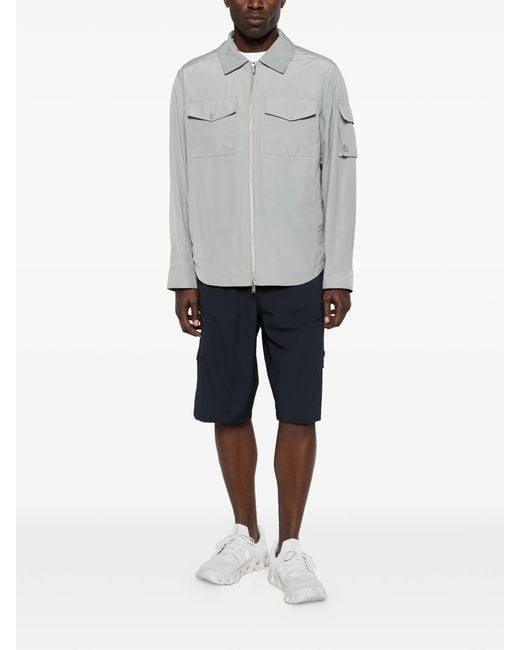 Moose Knuckles Gray Charlesbourg Shirt Jacket