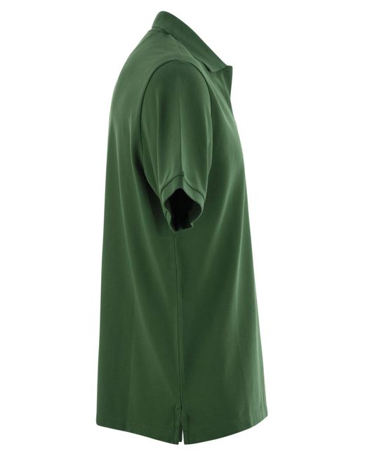 Mc2 Saint Barth Green Charles Piqué Polo Shirt