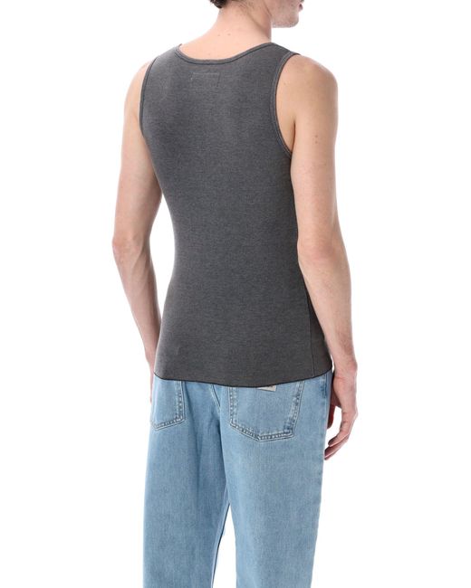 ERL Blue Ribbed Tank Top for men