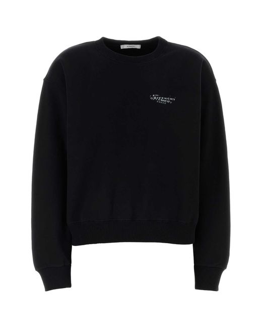 Givenchy Black Cotton Sweatshirt