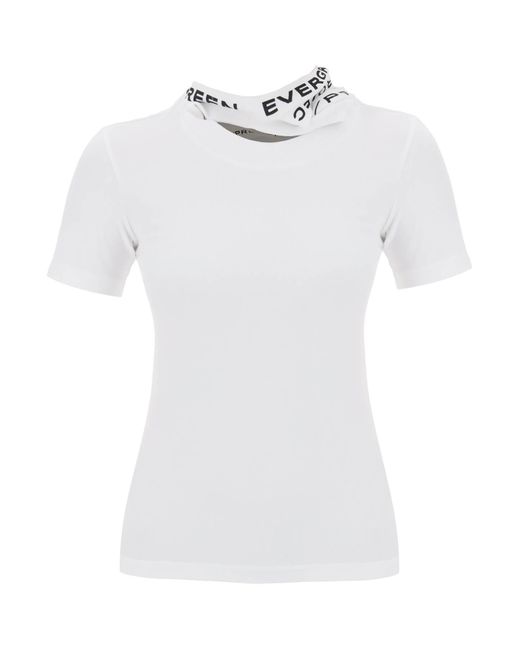 Y. Project White "Triple Collar T -Shirt mit