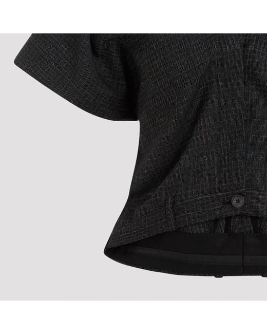 Balenciaga Black Tailored Pants Top Wool