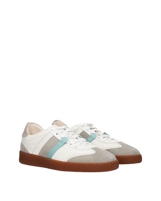 Ferragamo Multicolor Sneakers Garda Uomo Pelle Bianco/Grigio for men