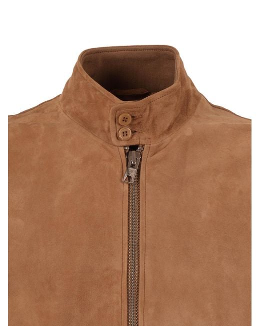 Schott Nyc Leer in het Brown