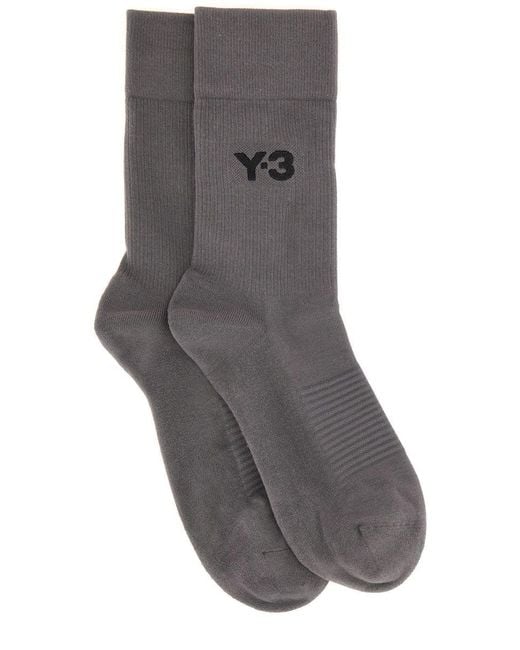 Y-3 Gray "Classic Crew" Socks