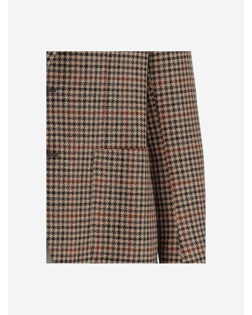 Tagliatore Brown Wool And Cashmere Blend Single Breasted Jacket