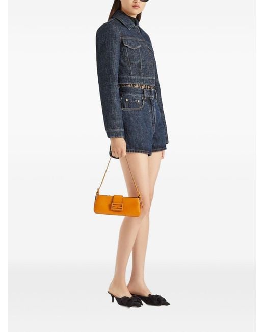 Fendi Blue Denim Cotton Jacket