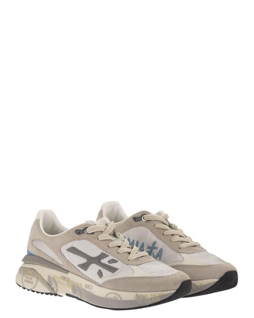 Premiata White Moerun 8079 Sneakers
