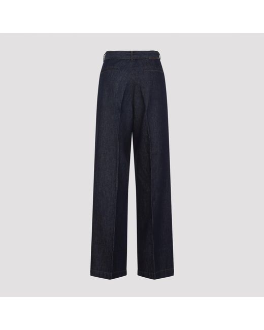 Dries Van Noten Perzik Jeans in het Blue