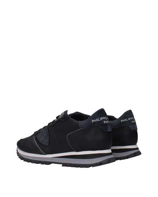 Philippe Model Sneakers TRPX Mens Leder schwarz in Blue für Herren
