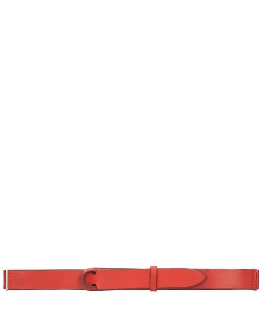 ORCIANI NOBUCKLE Red Belts