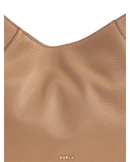Furla White Lara M Hobo
