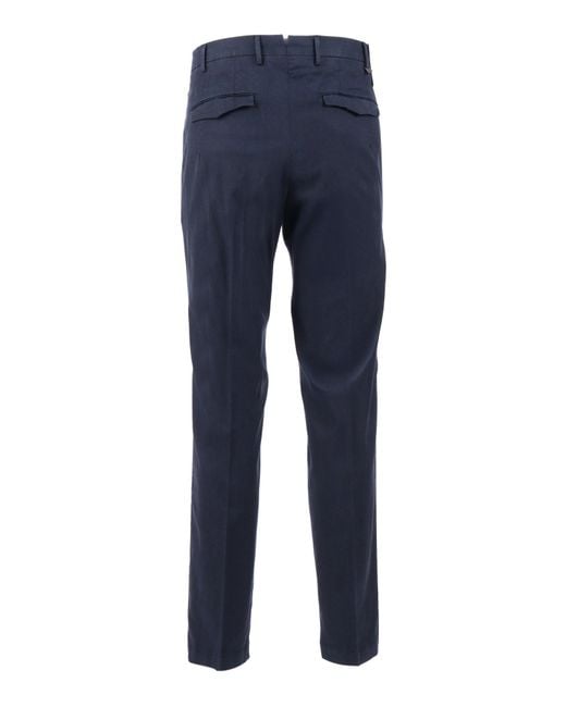 PT01 Blue Master, Flat Front, Diagonal Pockets, Flap Back Pockets, Finished B