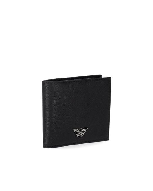 Emporio Armani Black Wallet With Logo for men