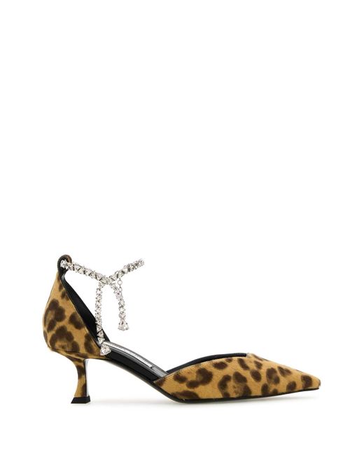 Jimmy Choo Metallic Printed Calf Hair Stevie 50 Pumps