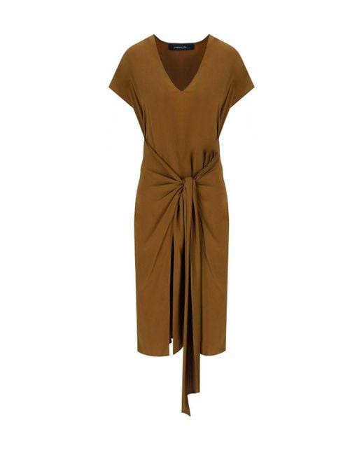 FEDERICA TOSI Brown Dress With Knot
