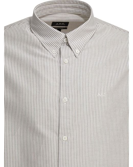 A.P.C. "greg"-shirt in het Gray voor heren