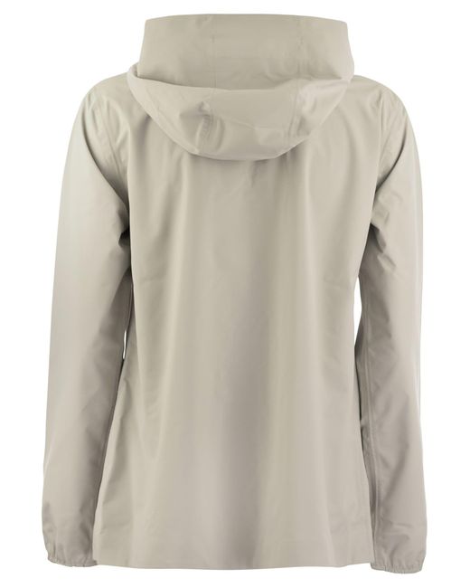 Way Marguerite Stretch Hooded Giacca di K-Way in Gray