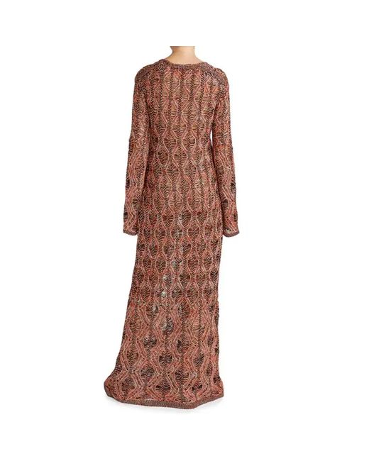 Chloé Brown Knitted Maxi Dress
