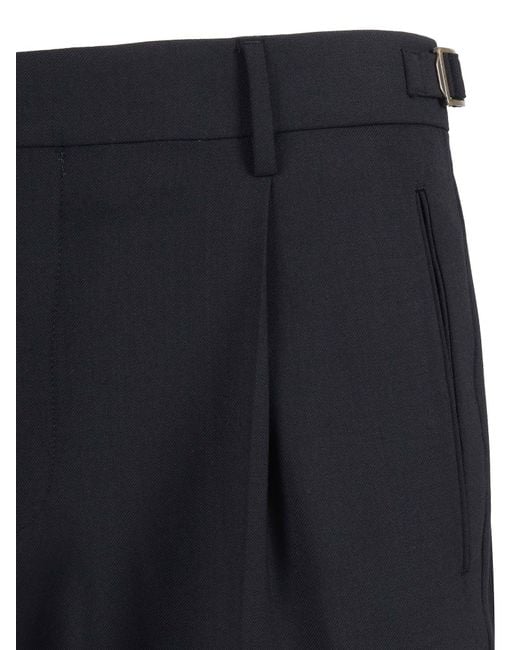 Berwich Blue Pants With Retractor