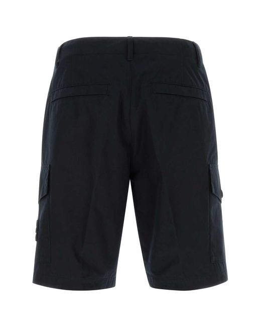 Stone Island Black Bermuda Regular Ghost for men