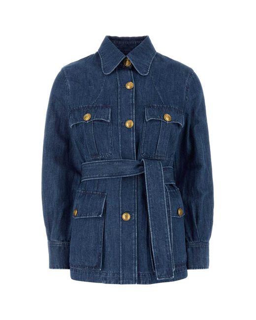 Valentino Garavani Blue Denim Blazer