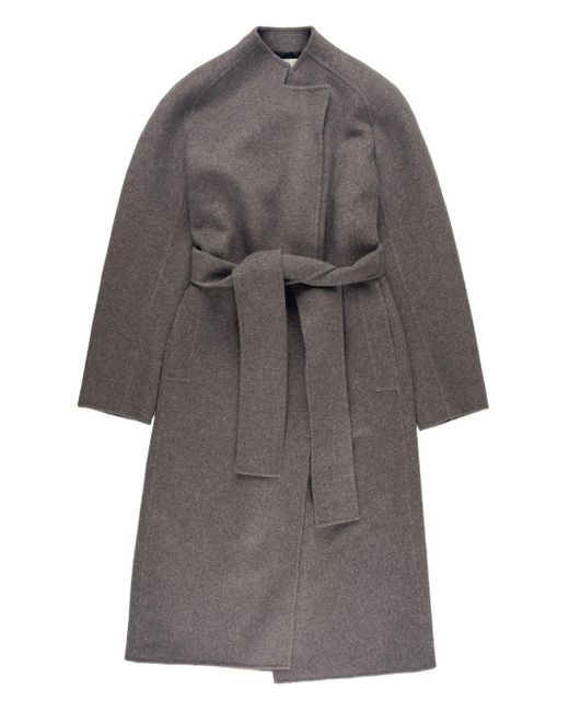 Khaite Gray Einreihiger Mantel