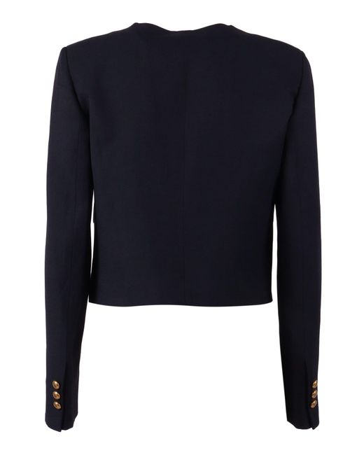 P.A.R.O.S.H. Blue P.A.R.O..H. Jacket Viscose Linen