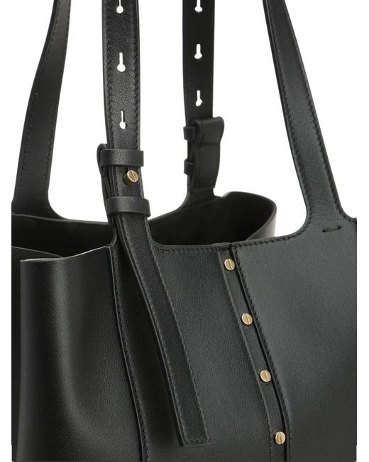 Golden Goose Deluxe Brand Black Shopping 24.7 N/S Smooth Calfskin Leather Body