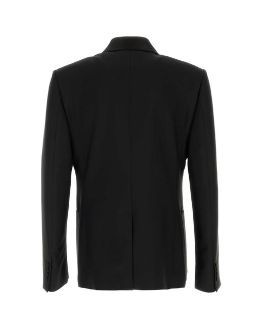 McQueen Black Wool Blend Blazer