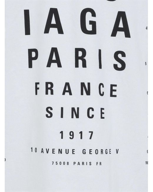 Balenciaga T-Shirt Met Logoprint in het White