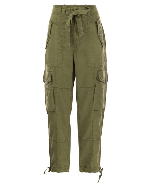Polo Ralph Lauren Linnen Blend Twill Cargo -broek in het Green