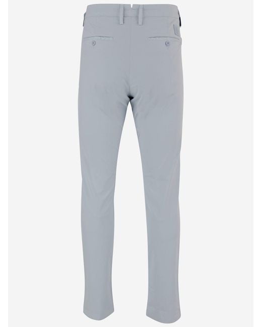 Jacob Cohen Blue Stretch Cotton Blend Trousers