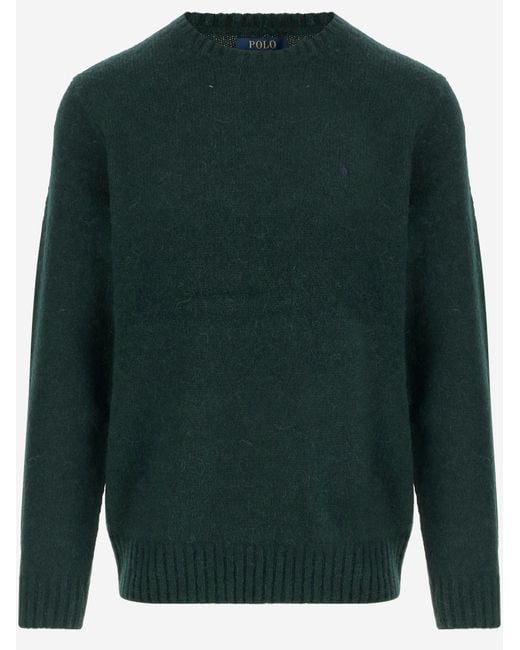 Polo Ralph Lauren Green Wool Blend Sweater for men