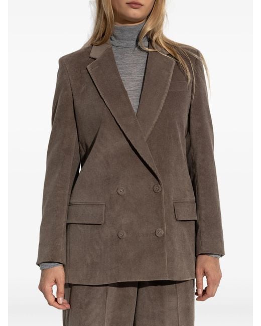 Officine Generale Brown Daya Jkt 8W Co Corduroy Clothing