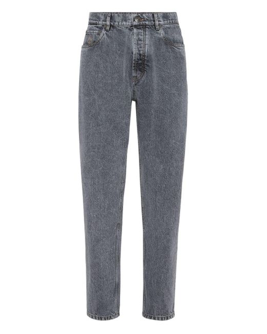 Jeans Denim 'Greyscale' di Brunello Cucinelli in Gray da Uomo